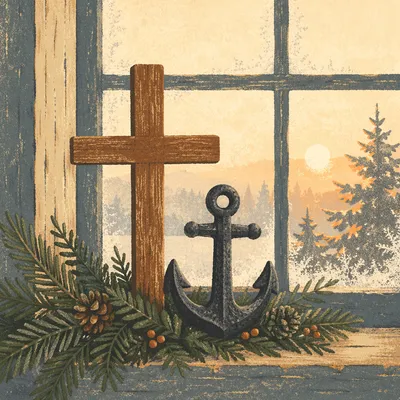 Anchor and Cross in Evergreen Hope