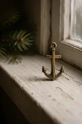 Antique Anchor Cross Pendant of Hope