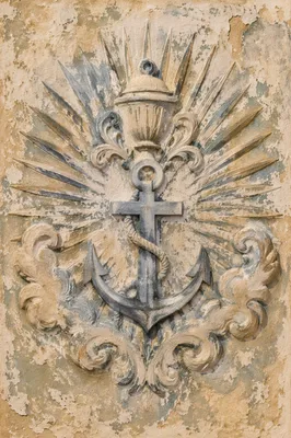 Weathered Anchor Cross Hope Relief