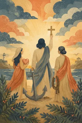 Anchor and Cross Hope on Evergreen Shore