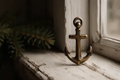 Antique Anchor Cross Hope Pendant