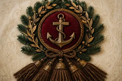 Evergreen Anchor and Cross Hope Emblem