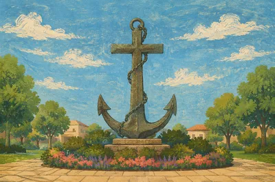 Anchor Cross Hope Garden Monument