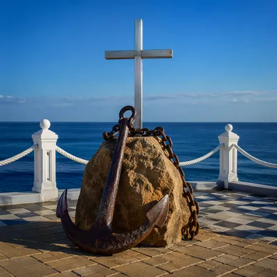 Anchor Cross Hope Symbol by the Sea