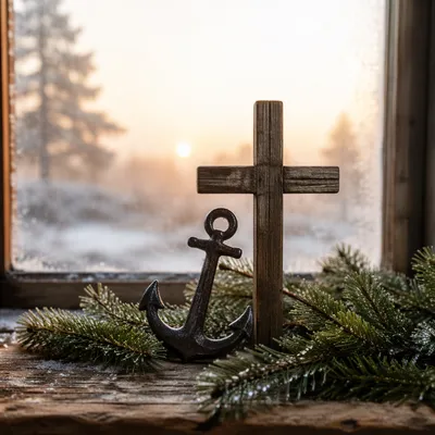 Anchor and Cross in Evergreen Hope