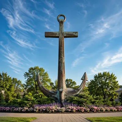 Anchor Cross Hope Garden Monument