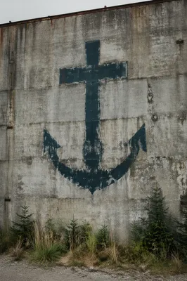 Weathered Anchor Cross Hope Mural