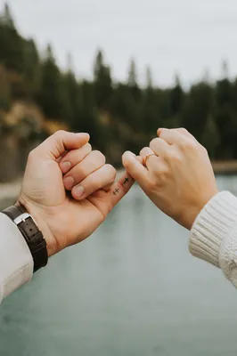 Pinky Promise with Anchor and Cross