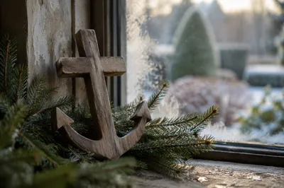 Anchor and Cross Hope on Evergreen