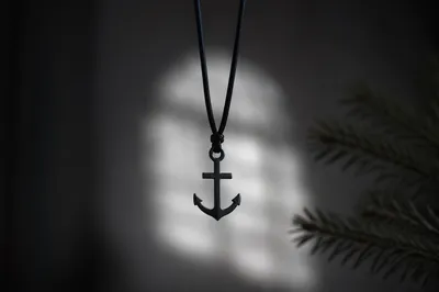 Anchor Cross Pendant in Quiet Hope