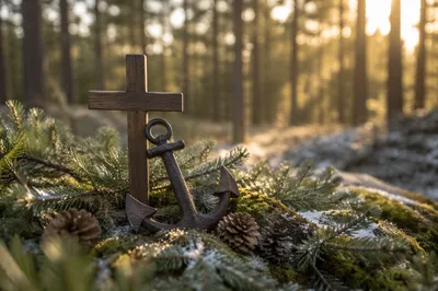 Anchor and Cross in Evergreen Hope