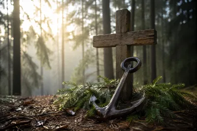 Anchor and Cross in Evergreen Hope