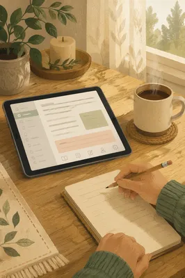 Morning Bible Study App with Coffee