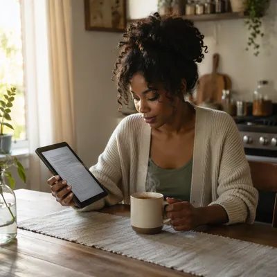 Morning Bible Study App with Coffee