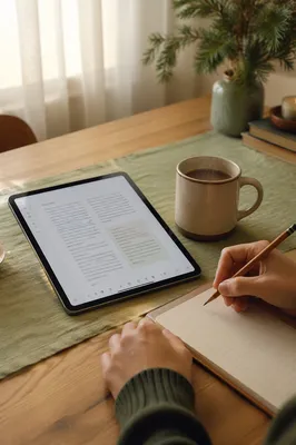 Morning Bible Study App with Coffee