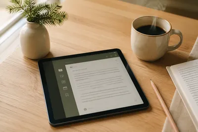 Cozy Bible Study App Morning Scene