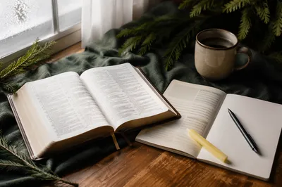 Peaceful Bible Study Workbook Winter Morning