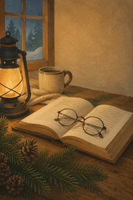 Open Bible With Reading Glasses in Warm Light