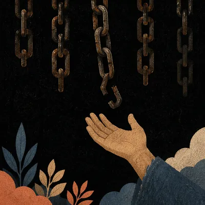 Broken Chains and Reaching Hand of Freedom