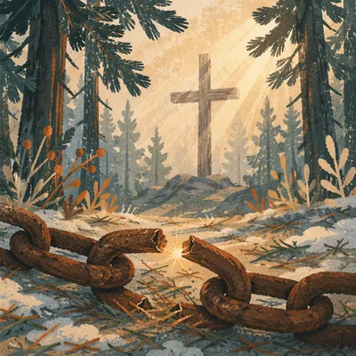 Broken Chains at Dawn Forest Cross