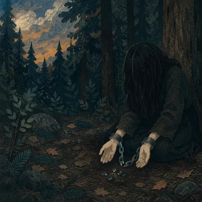 Broken Chains Freedom in Evergreen Forest
