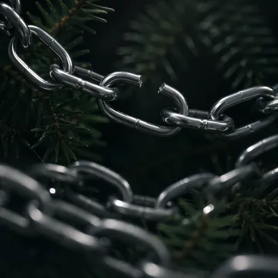 Broken Steel Chains Against Evergreen Hope