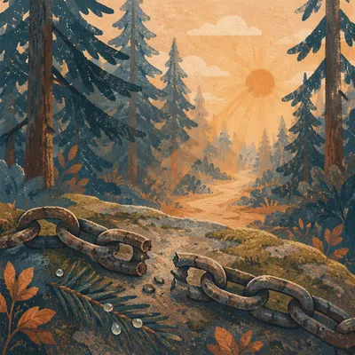 Broken Chains on Evergreen Forest Path