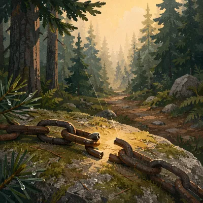 Broken Chains on Evergreen Forest Path