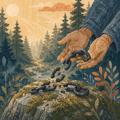 Broken Chains of Freedom in Evergreen Forest