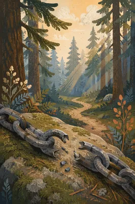 Broken Chains on Evergreen Forest Path