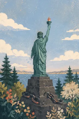 Broken Chains Freedom Monument by Evergreens