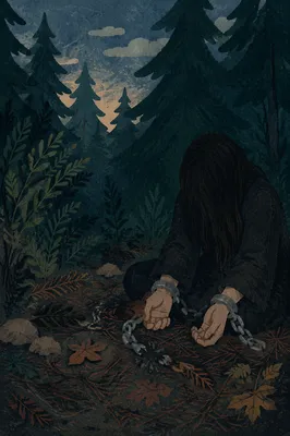 Broken Chains Freedom in Evergreen Forest