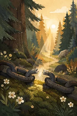 Broken Chains on Evergreen Forest Path