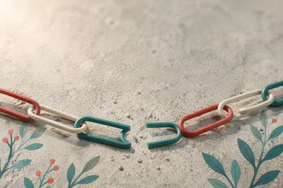Broken Paper Clip Chain of Freedom