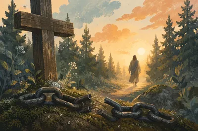 Broken Chains at Dawn Forest Cross