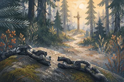 Broken Chains by Evergreen Forest Cross