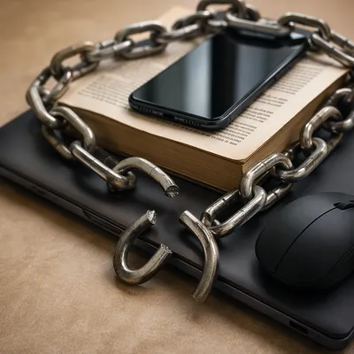 Broken Chains on Book and Devices