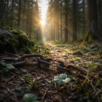Broken Chains on Evergreen Forest Path