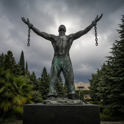 Broken Chains Freedom in Evergreen Garden