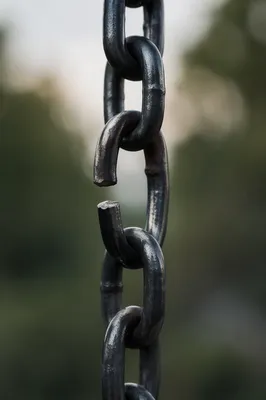 Broken Iron Chain Symbol of Freedom