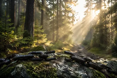 Broken Chains on Evergreen Forest Path
