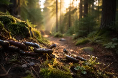 Broken Chains on Evergreen Forest Path