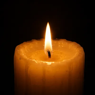 Burning Candle of Quiet Faith