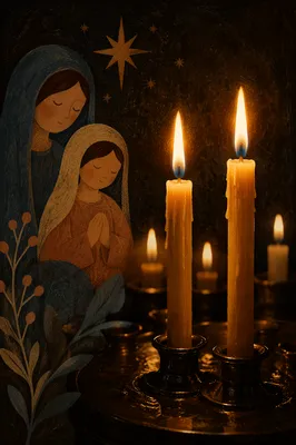 Burning Beeswax Candles in Quiet Faith
