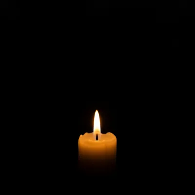 Burning Candle of Quiet Faith
