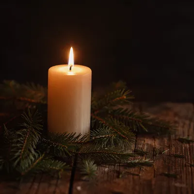 Evergreen Candlelight for Quiet Faith