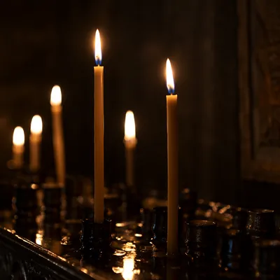 Burning Beeswax Candles in Quiet Faith
