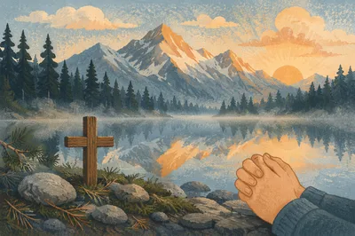 Morning Prayer by Evergreen Mountain Lake