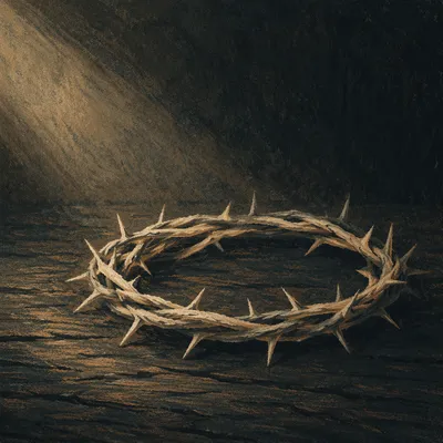 Crown of Thorns on Weathered Wood