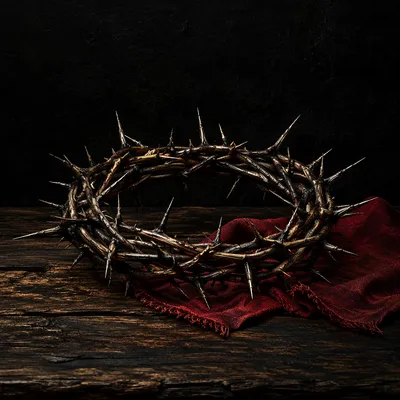 Crown of Thorns on Weathered Wood